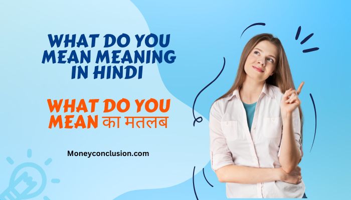 What do you mean meaning in Hindi